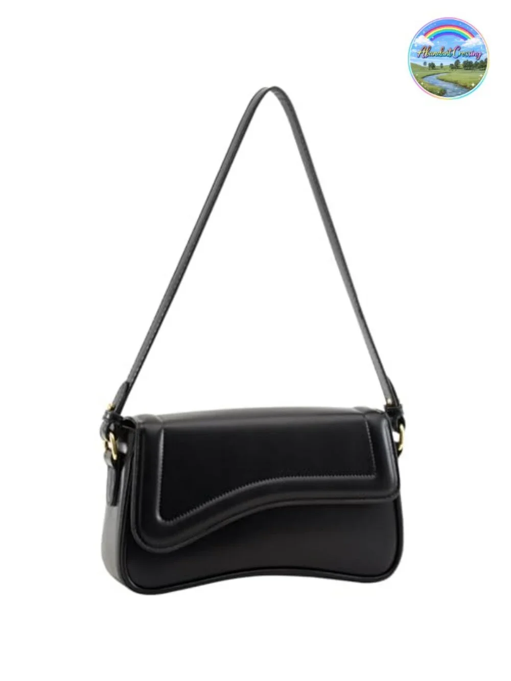 PU Leather Hobo Handbag with 2 Removable Straps Crossbody Clutch